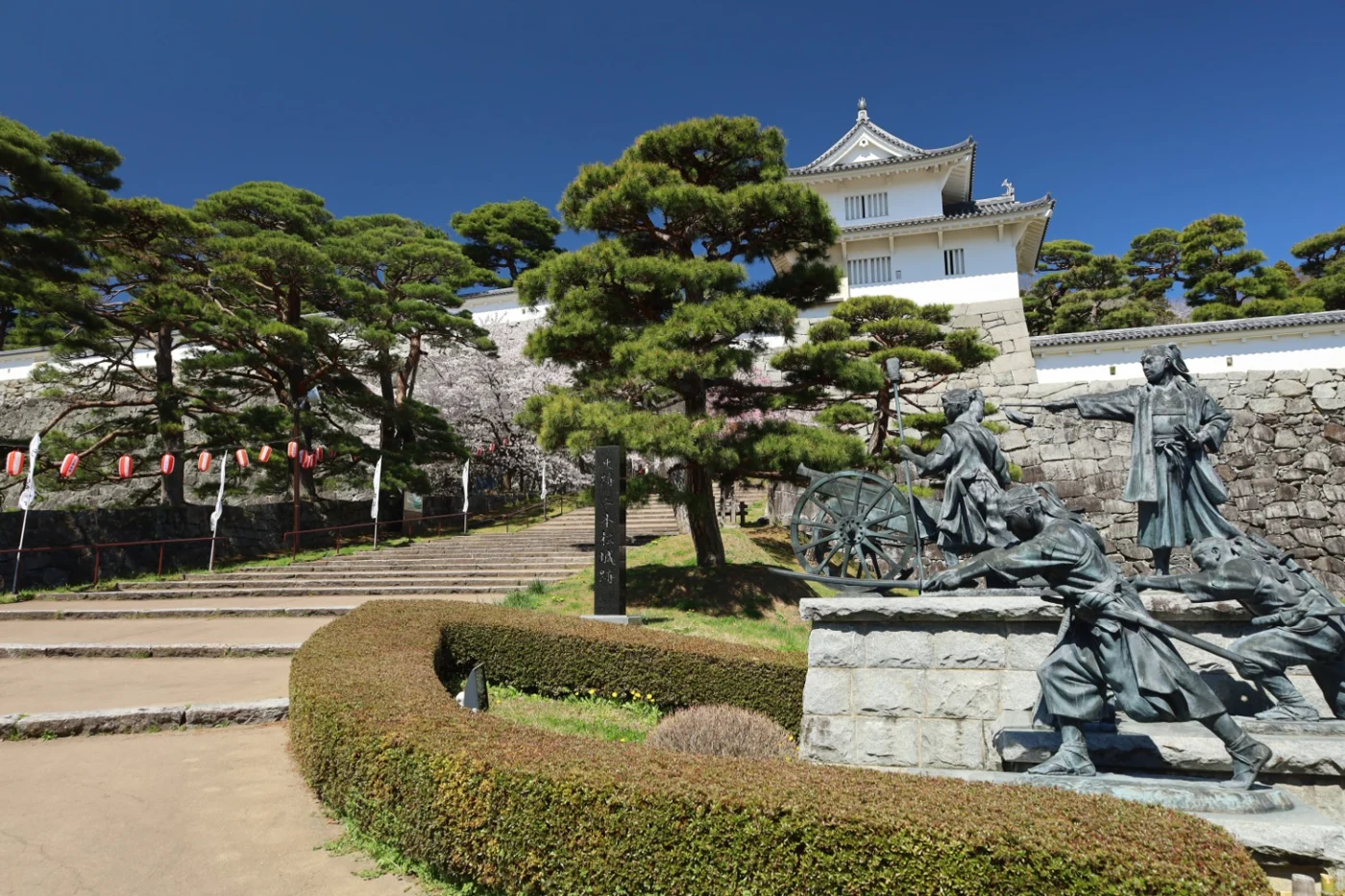 二本松城跡・霞ヶ城公園紹介用イラスト(実景写真ではありません)